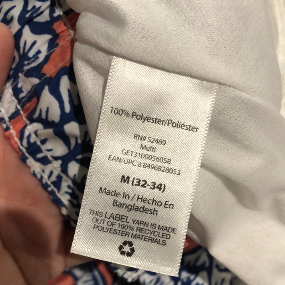 NWOT GEORGE Tropical Print Pocketed Swim Trunks Swim Shorts - Picture 6 of 10